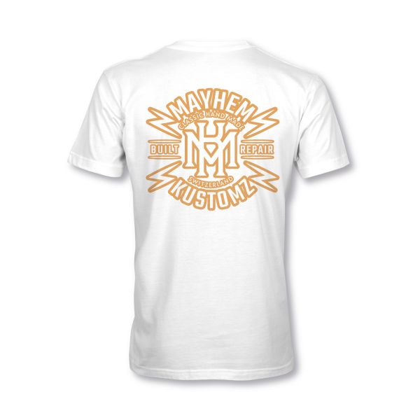 MYHEM KUSTOMZ Unisex Regular T-Shirt (MY60002) / Kollektion: Mayhem Build, weiss