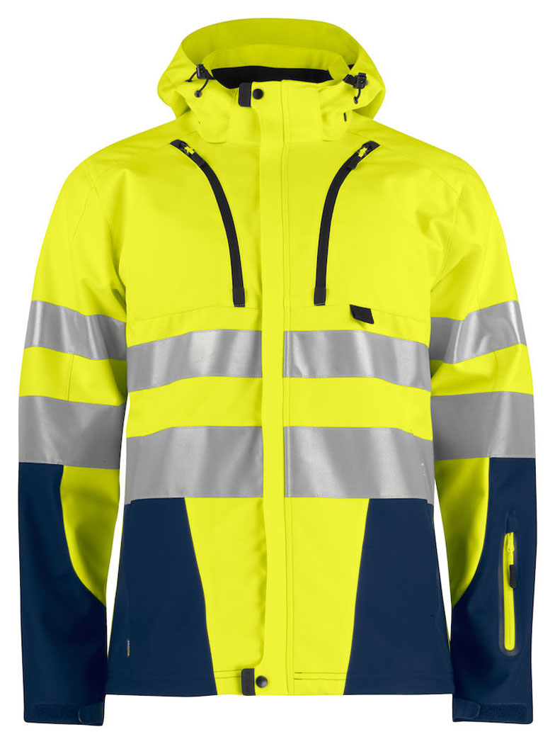 Warnschutz Softshell Jacke EN ISO 20471 Klasse 3, gelb Warnschutz Softshell Jacke EN ISO 20471 Klasse 3, gelb