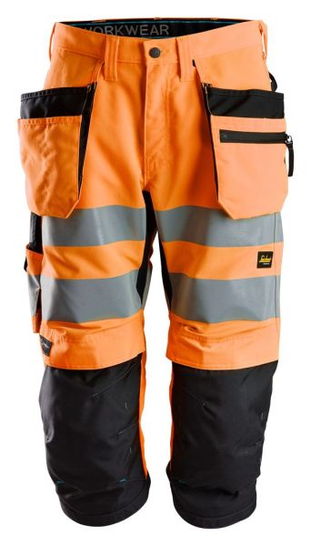 6134 LiteWork, High-Vis Piratenhose+ Holstertaschen Klasse 2