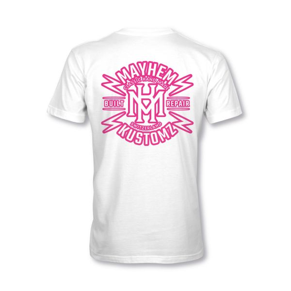 MYHEM KUSTOMZ Unisex Regular T-Shirt (MY60002) / Kollektion: Mayhem Build, weiss