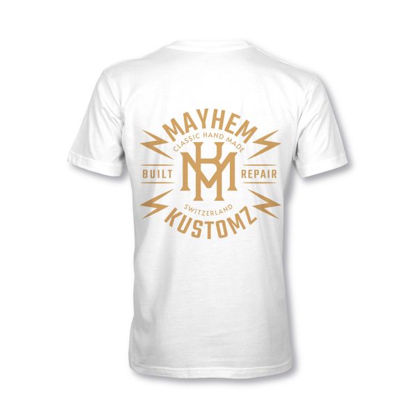 MYHEM KUSTOMZ Unisex Regular T-Shirt (MY60002) / Kollektion: Build, weiss