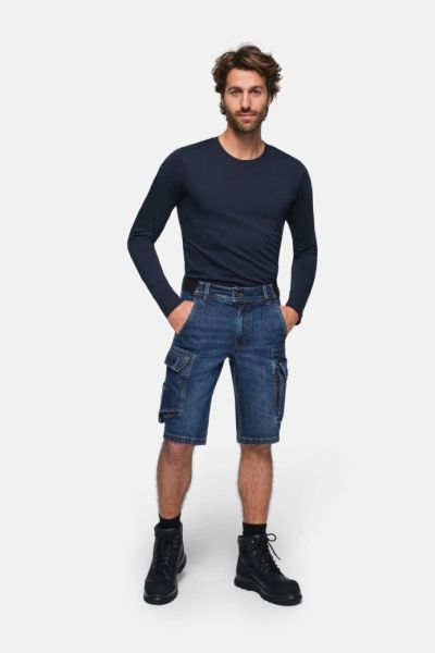 HAKRO Modell 736 - Worker-Jeansshorts Dyneema® X-Stretch ECO