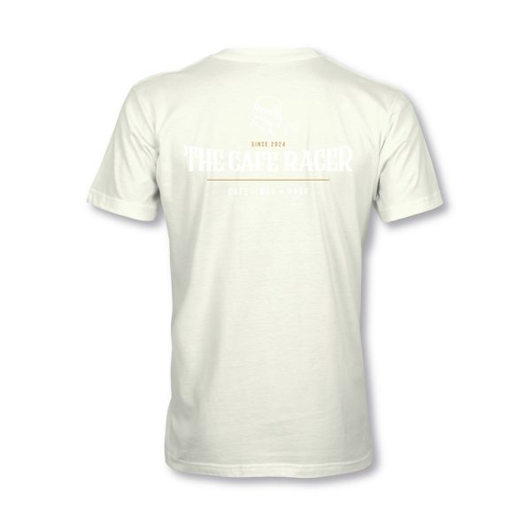 MYHEM KUSTOMZ Unisex Regular T-Shirt (MY60002) / Cafe Racer Lettering, natur