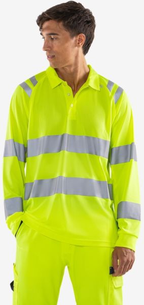 Fristads Kansas 301260 High Vis Poloshirt Langarm Kl. 3 7864 GPST