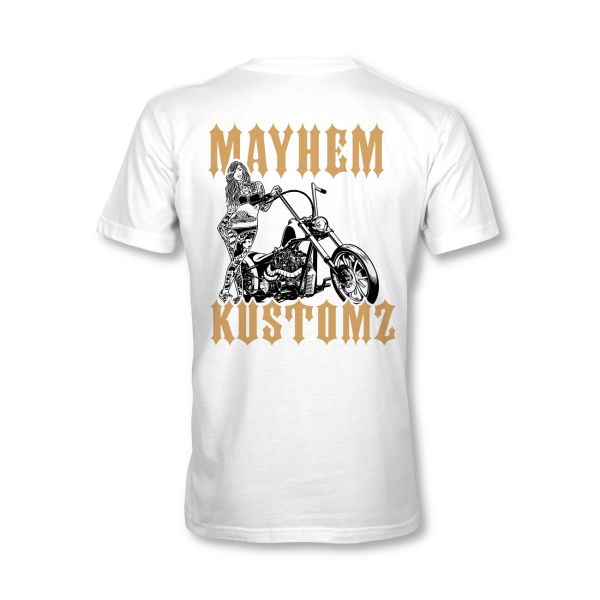 MYHEM KUSTOMZ Unisex Regular T-Shirt (MY60002) / Kollektion: Fallen Angel, weiss