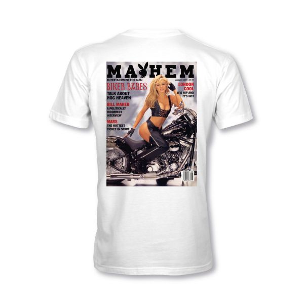 MYHEM KUSTOMZ Unisex Regular T-Shirt (MY60002) / Kollektion: Playboy, weiss