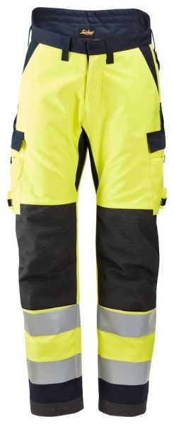 6663 Snickers ProtecWork Winterhose HiVis Kl.2