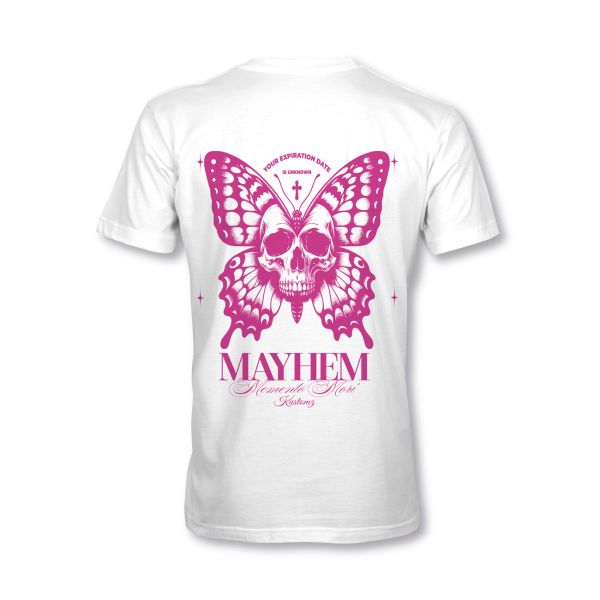 MYHEM KUSTOMZ Unisex Regular T-Shirt (MY60002) / Kollektion: Memento Mori, weiss