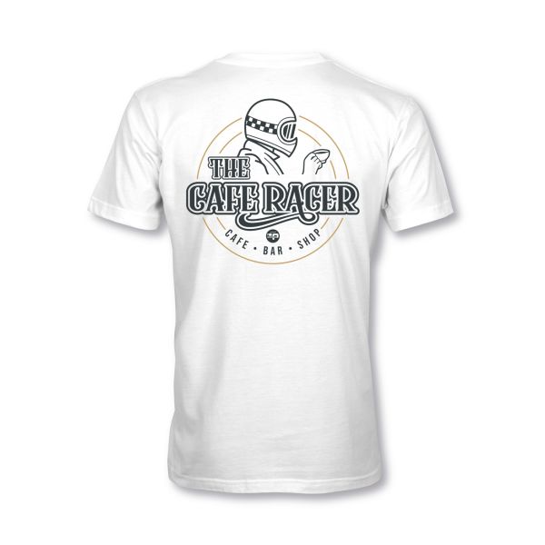 MYHEM KUSTOMZ Unisex Regular T-Shirt (MY60002) / Cafe Racer New, weiss