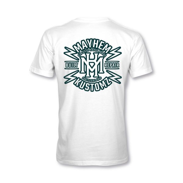 MYHEM KUSTOMZ Unisex Regular T-Shirt (MY60002) / Kollektion: Mayhem Build, weiss