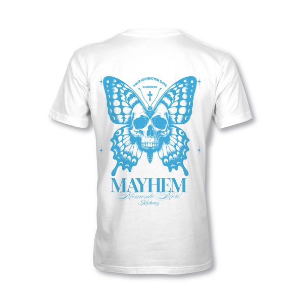 MYHEM KUSTOMZ Unisex Regular T-Shirt (MY60002) / Kollektion: Memento Mori, weiss