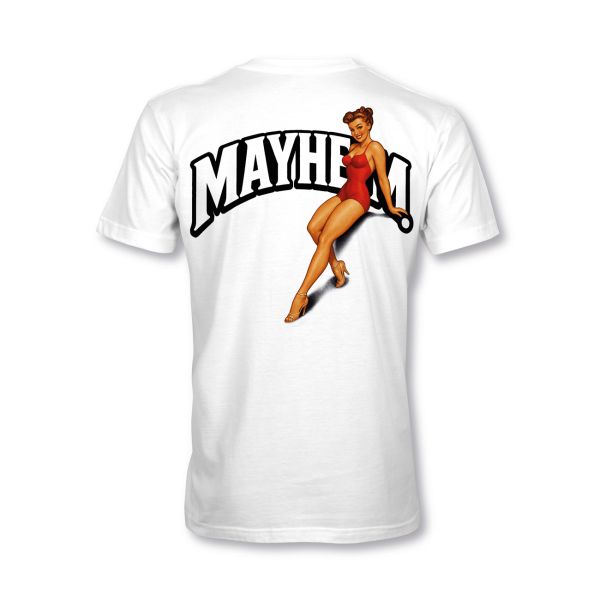 MYHEM KUSTOMZ Unisex Regular T-Shirt (MY60002) / Kollektion: PinUp, weiss