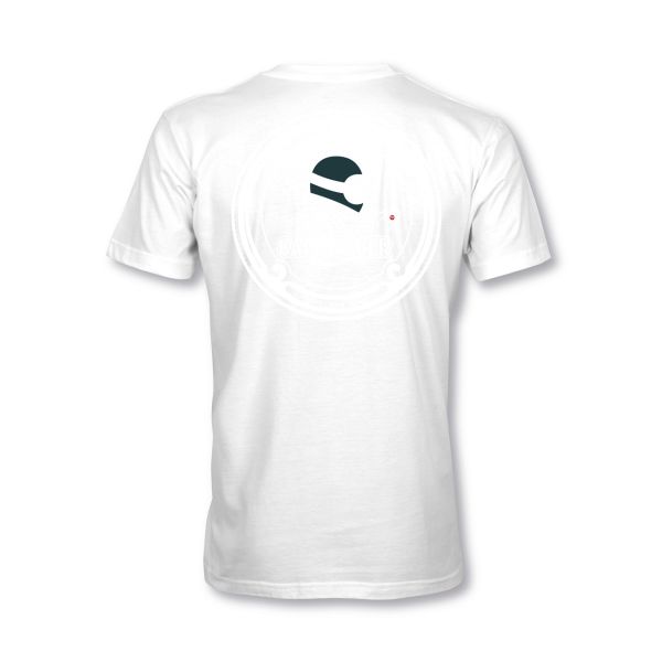 MYHEM KUSTOMZ Unisex Regular T-Shirt (MY60002) / Cafe Racer Classic, weiss