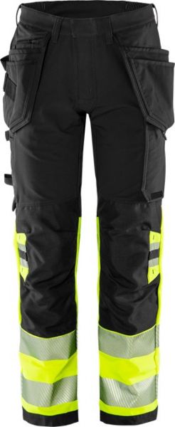 Fristads 134187 High Vis Green Handwerker Stretchhose Kl. 1 2643 GSTP