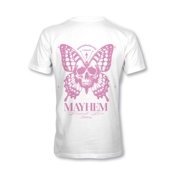 MYHEM KUSTOMZ Unisex Regular T-Shirt (MY60002) / Kollektion: Memento Mori, weiss