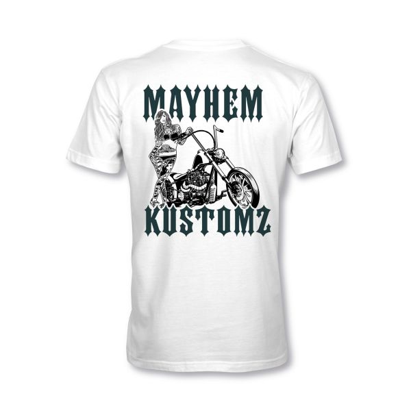 MYHEM KUSTOMZ Unisex Regular T-Shirt (MY60002) / Kollektion: Fallen Angel, weiss