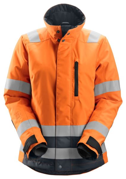 1137 Snickers AllroundWork 37,5° isolierte Hi-Vis Damen-Jacke Klasse 2/3