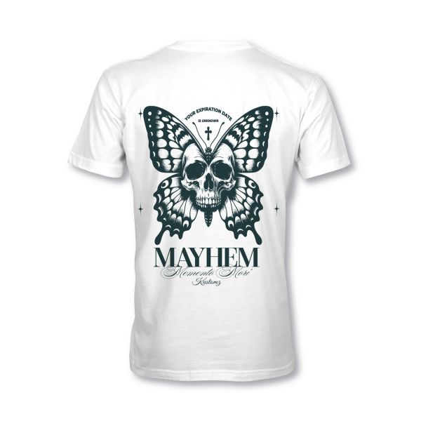 MYHEM KUSTOMZ Unisex Regular T-Shirt (MY60002) / Kollektion: Memento Mori, weiss