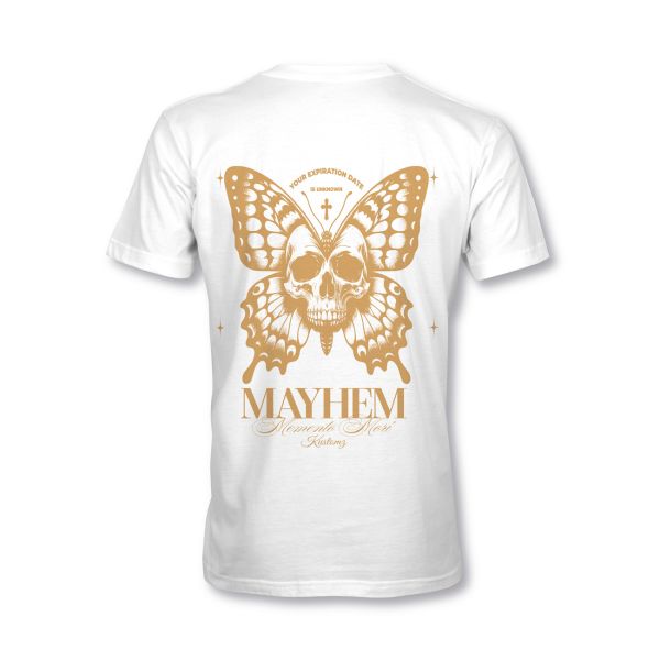 MYHEM KUSTOMZ Unisex Regular T-Shirt (MY60002) / Kollektion: Memento Mori, weiss