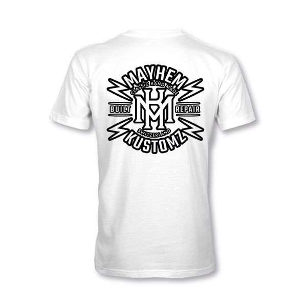 MYHEM KUSTOMZ Unisex Regular T-Shirt (MY60002) / Kollektion: Mayhem Build, weiss