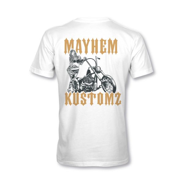 MYHEM KUSTOMZ Unisex Regular T-Shirt (MY60002) / Kollektion: Gebote & Sayings, weiss