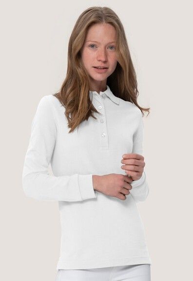 HAKRO Modell 215 - Damen-Longsleeve-Poloshirt Performance