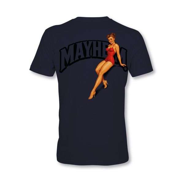 MYHEM KUSTOMZ Unisex Regular T-Shirt (MY60002) / Kollektion:PinUp, schwarz