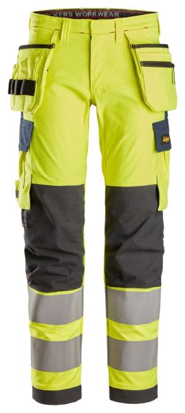 6268 Snickers ProtecWork Strch Hose mit Holstertaschen High-Vis Klasse 2