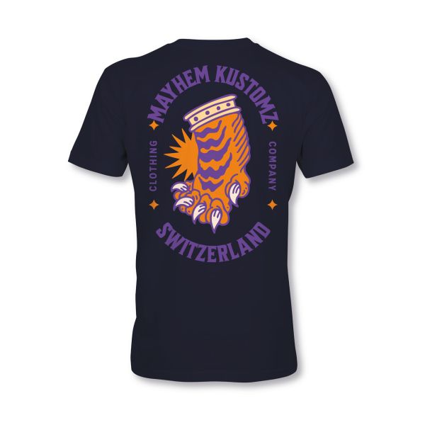 MYHEM KUSTOMZ Unisex Regular T-Shirt (MY60002) / Kollektion:Tiger Paw, schwarz