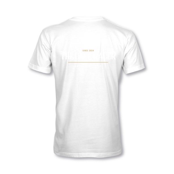 MYHEM KUSTOMZ Unisex Regular T-Shirt (MY60002) / Cafe Racer Lettering, weiss